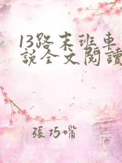 13路末班车小说全文阅读免费