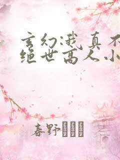 玄幻:我真不是绝世高人小说