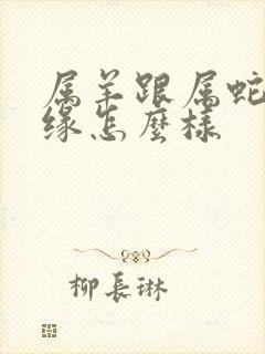 属羊跟属蛇的姻缘怎么样