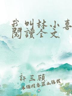 我叫林小喜在线阅读全文
