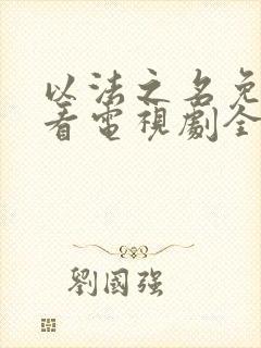 以法之名免费观看电视剧全集在线播放