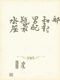 水瓶男和哪个星座最配对