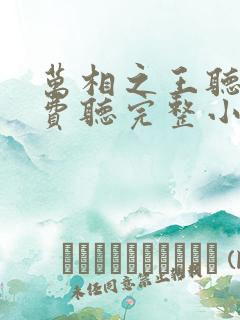 万相之王听书免费听完整小说