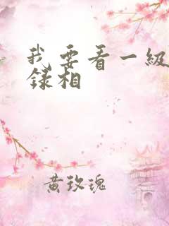 我要看一级黄色录相