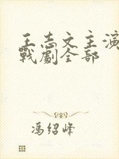 王志文主演的谍战剧全部