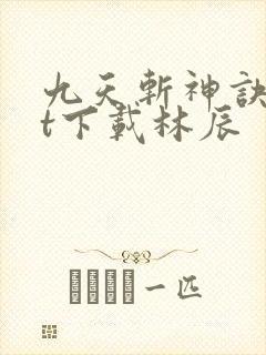 九天斩神诀txt下载林辰