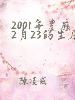 2001年农历2月23的生辰八字