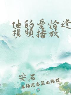 他的爱恰逢其时视频播放