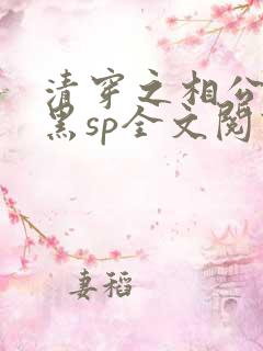清穿之相公太腹黑sp全文阅读免费