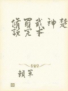 修罗武神楚枫小说完本