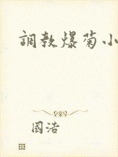 调教爆菊小说
