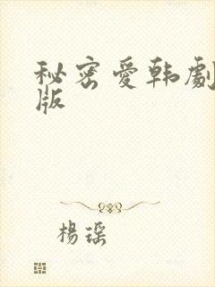 秘密爱韩剧完整版