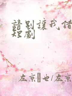 请别让我错过你短剧