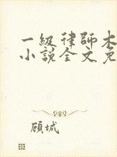 一级律师木苏里小说全文免费阅读免费