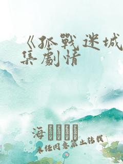 《孤战迷城》分集剧情