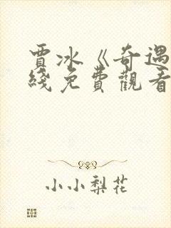 贾冰《奇遇》在线免费观看
