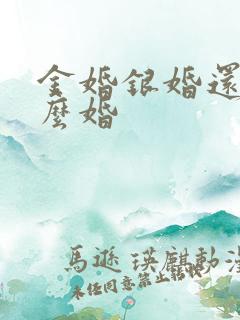 金婚银婚还有什么婚