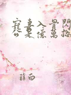 宠妻入骨闪婚老公是亿万总裁
