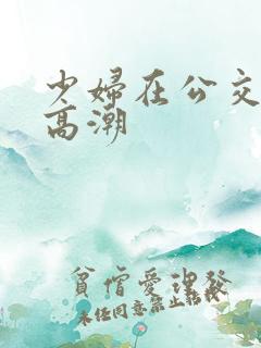 少妇在公交车上高潮