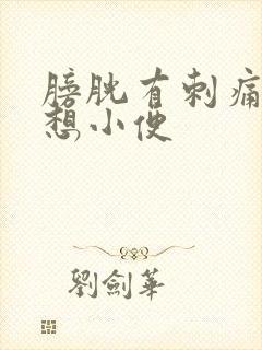 膀胱有刺痛感总想小便