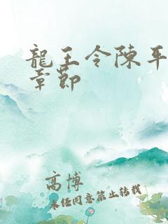龙王令陈平所有章节