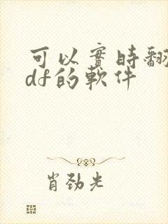 可以实时翻译pdf的软件