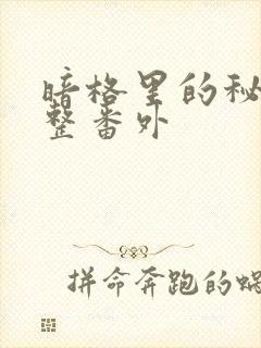 暗格里的秘密完整番外