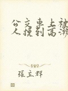 公交车上被陌生人摸到高潮