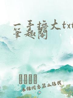 一手抚大txt笔趣阁
