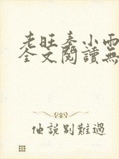 老旺秦小雨小说全文阅读无弹窗