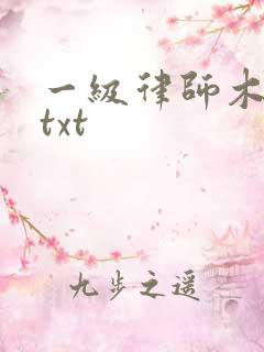 一级律师木苏里txt
