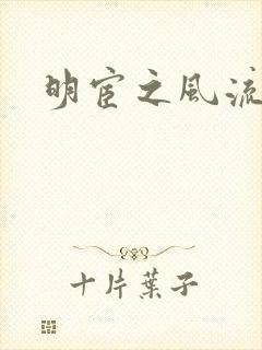明宦之风流无边