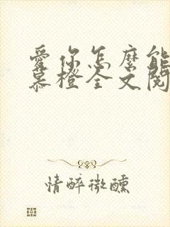 爱你怎么能了沈慕橙全文阅读
