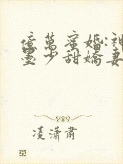 亿万蜜婚:神秘墨少甜娇妻