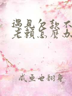 遇见欠款不还的老赖怎么办
