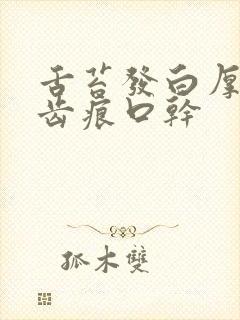 舌苔发白厚腻有齿痕口干