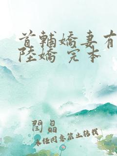 首辅娇妻有空间陆娇 完本