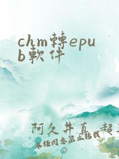 chm转epub软件