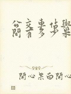 公交车站与站之间有多少米