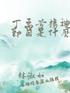 丁禹兮杨迪综艺节目是什么