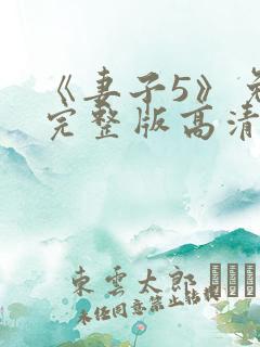 《妻子5》免费完整版高清韩剧在线观看