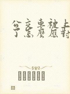 公交车被上高潮了怎么应对