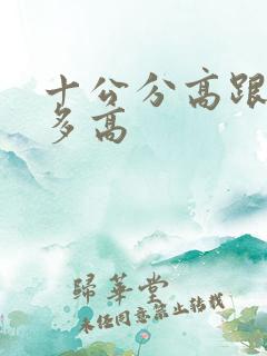十公分高跟鞋有多高