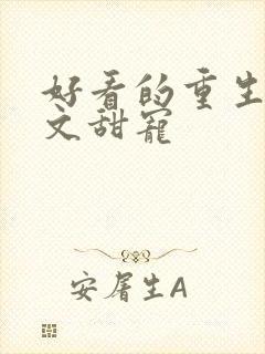 好看的重生军婚文甜宠