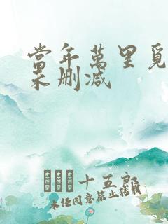 当年万里觅封侯未删减
