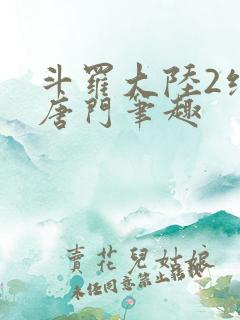 斗罗大陆2绝世唐门笔趣