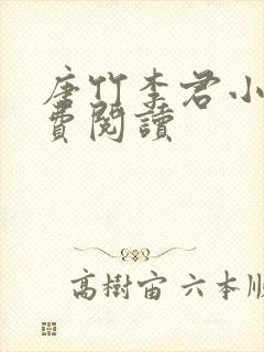 唐竹李君小说免费阅读