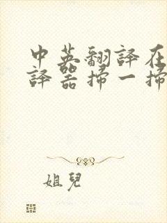 中英翻译在线翻译器扫一扫