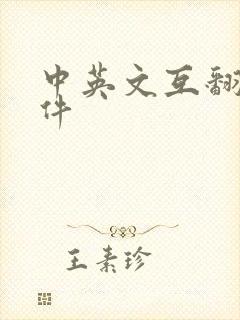 中英文互翻译软件