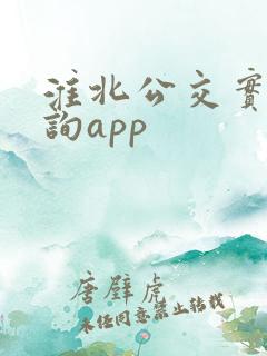 淮北公交实时查询app